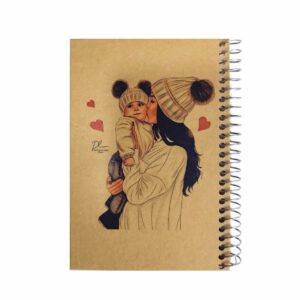 دفتر یادداشت طرح مادر و فرزند